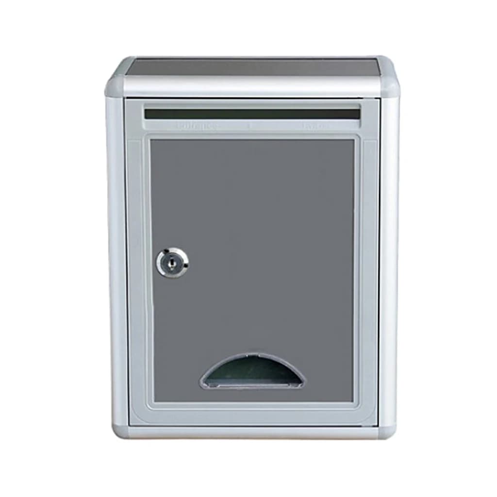 Boîte aux lettres murale en alliage d'aluminium, résistante à la rouille, durable, avec serrure, boî
