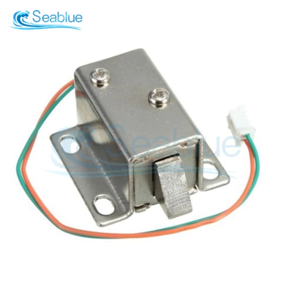 Serrure électronique, loquet de porte, 12V, 0,35 a, 350mA, solénoïde, contrôle d'accès pour armoire 