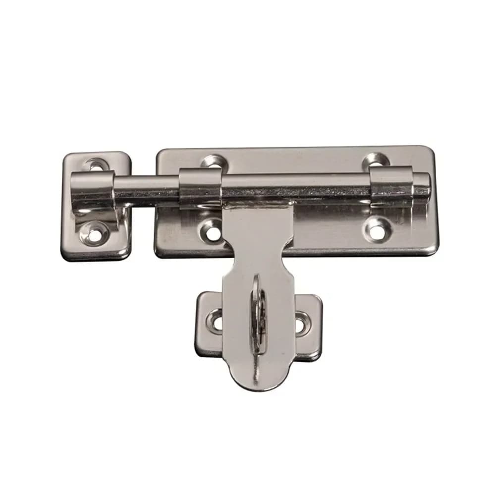 Verrou de porte coulissant en acier inoxydable, 4/8 pouces, pour portes, clôtures, hangar de Garage,