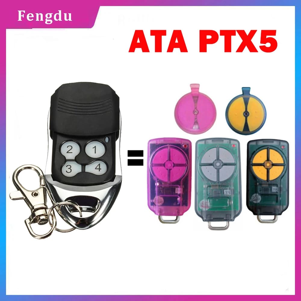 Télécommande pour porte 433 mhz Télécommande ATA PTX-5v1 PTX-5v2 GDO 6v 3/6v 4/7v 3/8v 3/9v 3/10v 1/