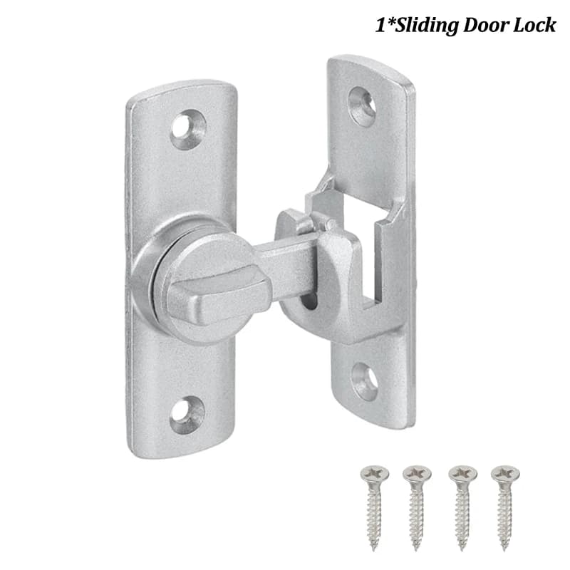 Boulons de porte coulissante à 90 degrés, loquet en alliage d'aluminium, serrure de porte de grange,