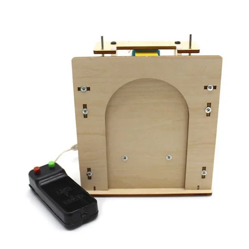 Porte de Garage électrique télécommandée, 1 ensemble, modèle en bois, jouets scientifiques, Kits cré