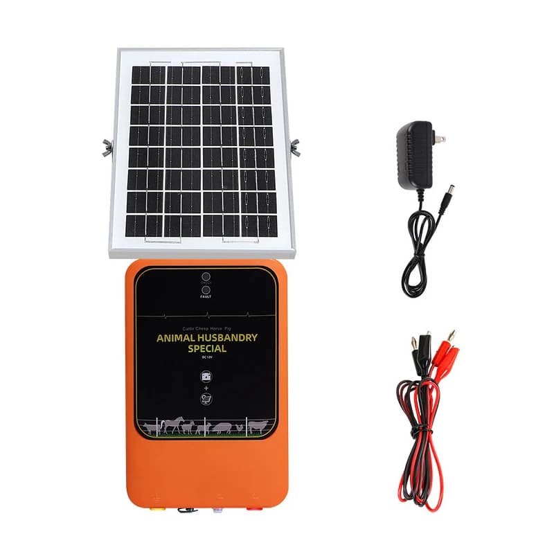 Nouvel Électrificateur Solaire 10KM pour Clôture Électrique, Contrôleur d'Impulsions Haute Tension A