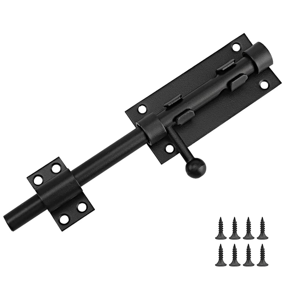 Loquet de porte, boulons coulissants, loquet de sécurité, robuste, pour porte de jardin, hangar, tou