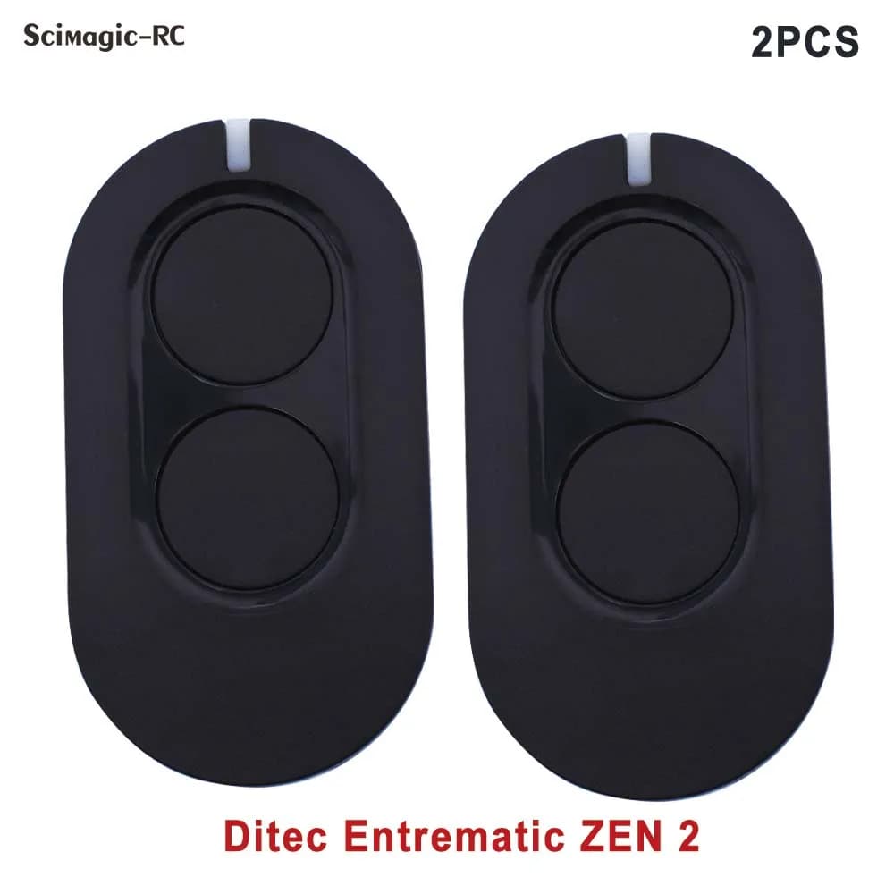 2 pièces télécommande DITEC entrematic ZEN2 ZEN2W BIXLG4 BIXLS2 ZEN4W ZEN4 433MHz Code roulant porte