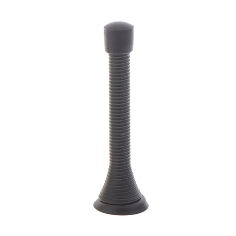 Butée de porte à ressort Flexible et robuste, avec vis antirouille, embouts de pare-chocs en caoutch