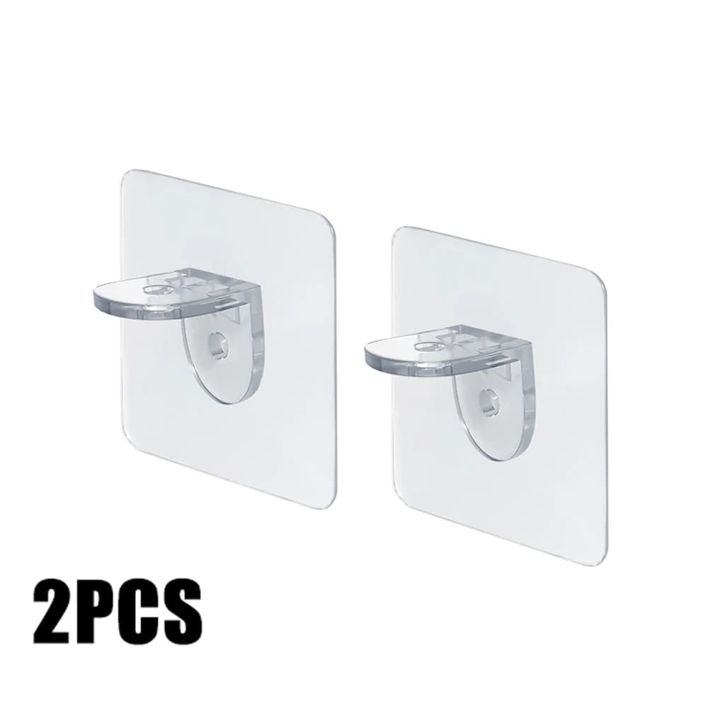 Support de fixation sans poinçon, 2 pièces, Support de séparation superposé, fixateur de connexion d