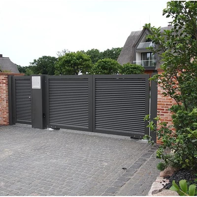 Porte en aluminium de haute sécurité à Double revêtement en poudre pivotante, porte en aluminium de 