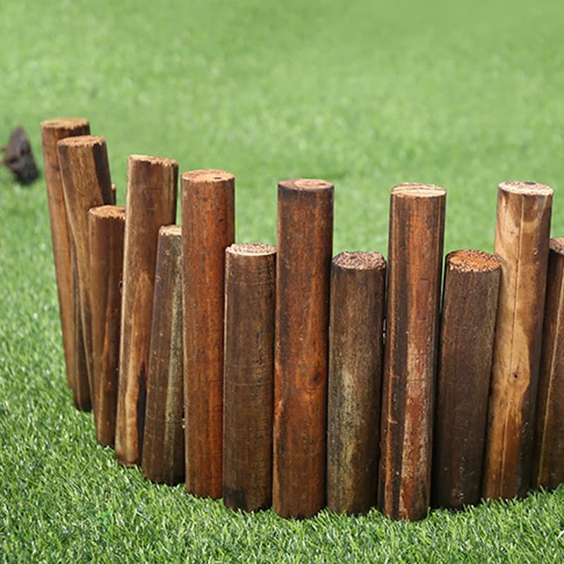 Clôture en bois pour jardin extérieur, séparation décorative