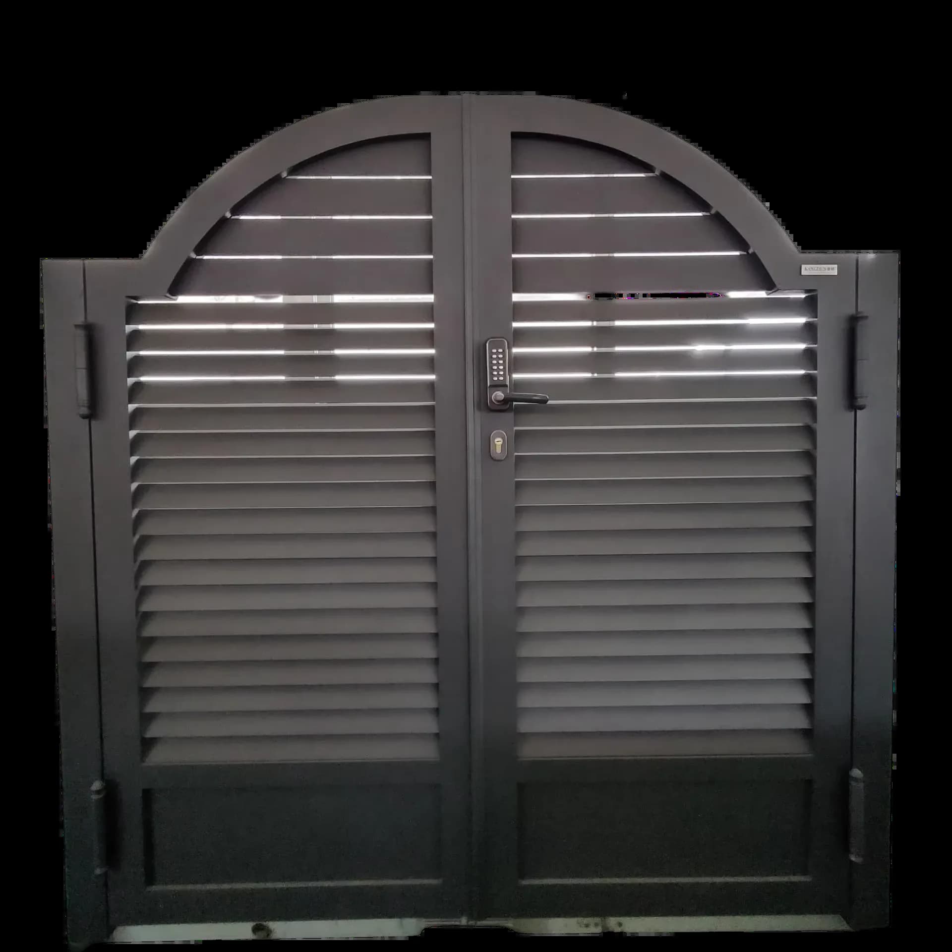 Porte d'entrée de jardin européenne personnalisée, design en métal et aluminium, porte de cour en al