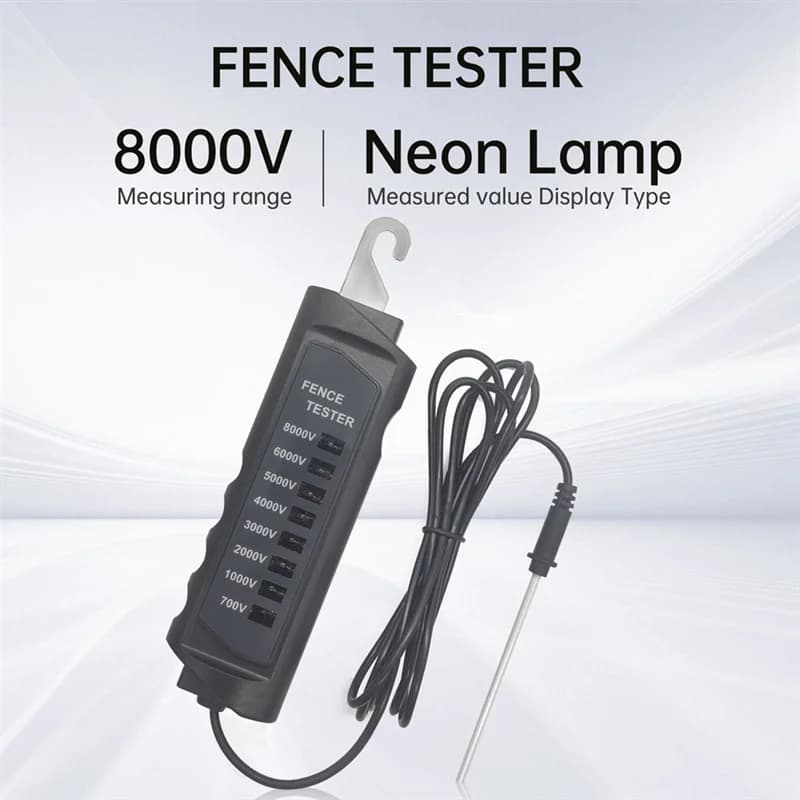 Testeur de clôture électrique FT-891, 700-8000V, détecteur de tension d'impulsion de clôture électro