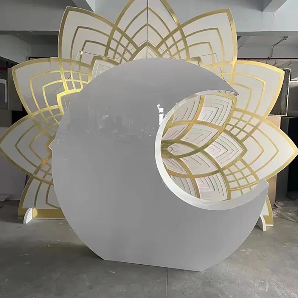 Panneaux décoratifs en PVC, vente directe d'usine, fournitures de mariage, toile de fond en acryliqu