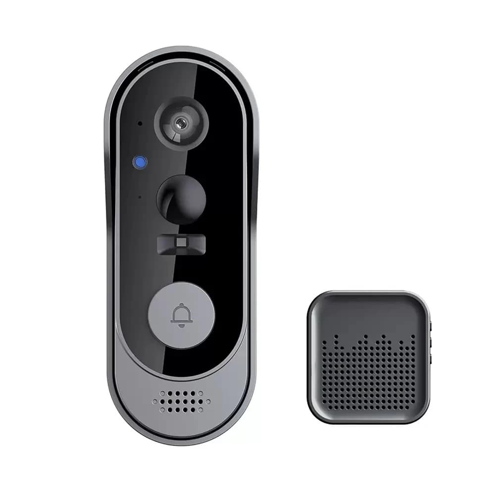 Sonnette intelligente sans fil avec interphone vidéo, application WIFI, télécommande, Vision nocturn
