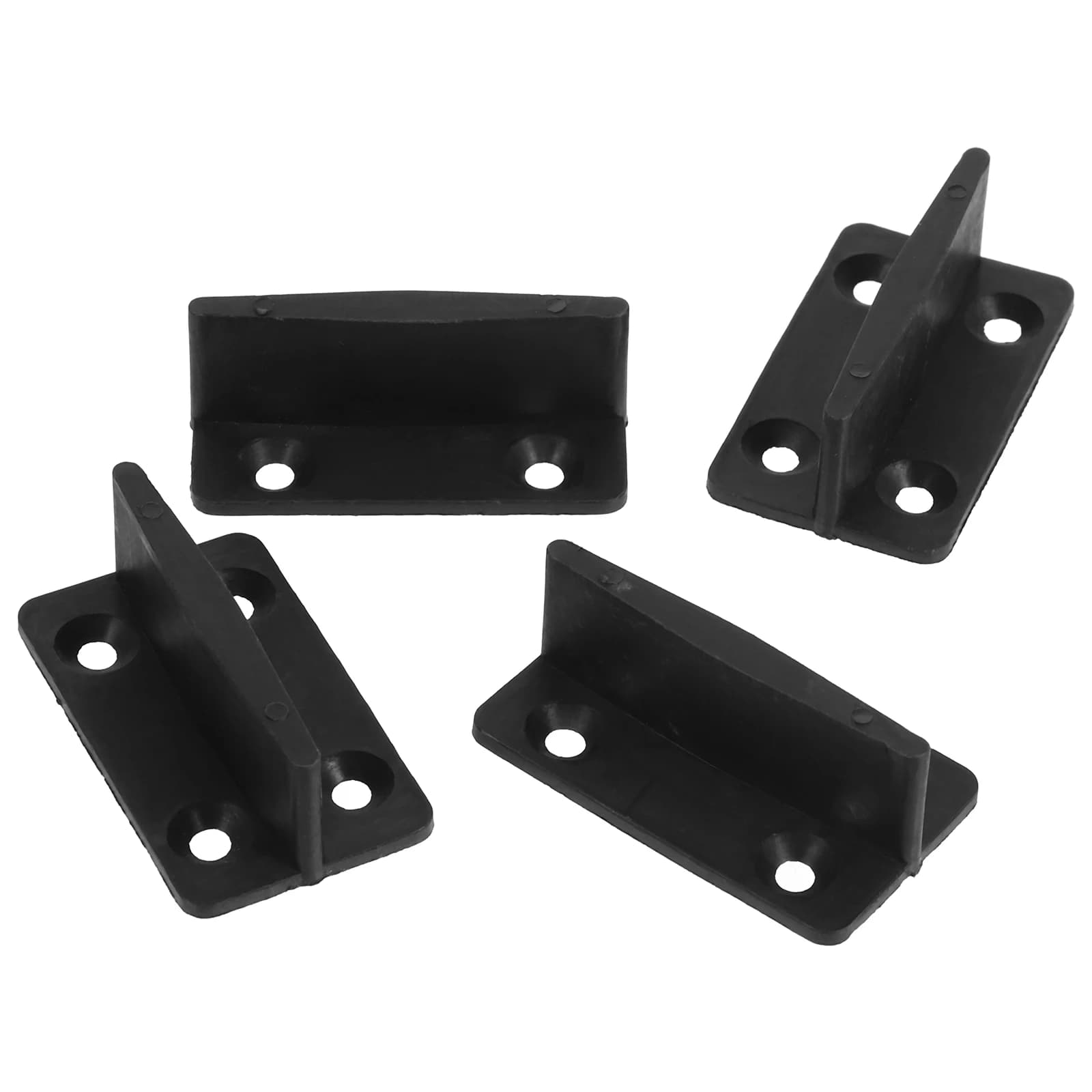 4 pièces Supports de guidage de sol pour portes coulissantes de grange, quincaillerie en plastique p