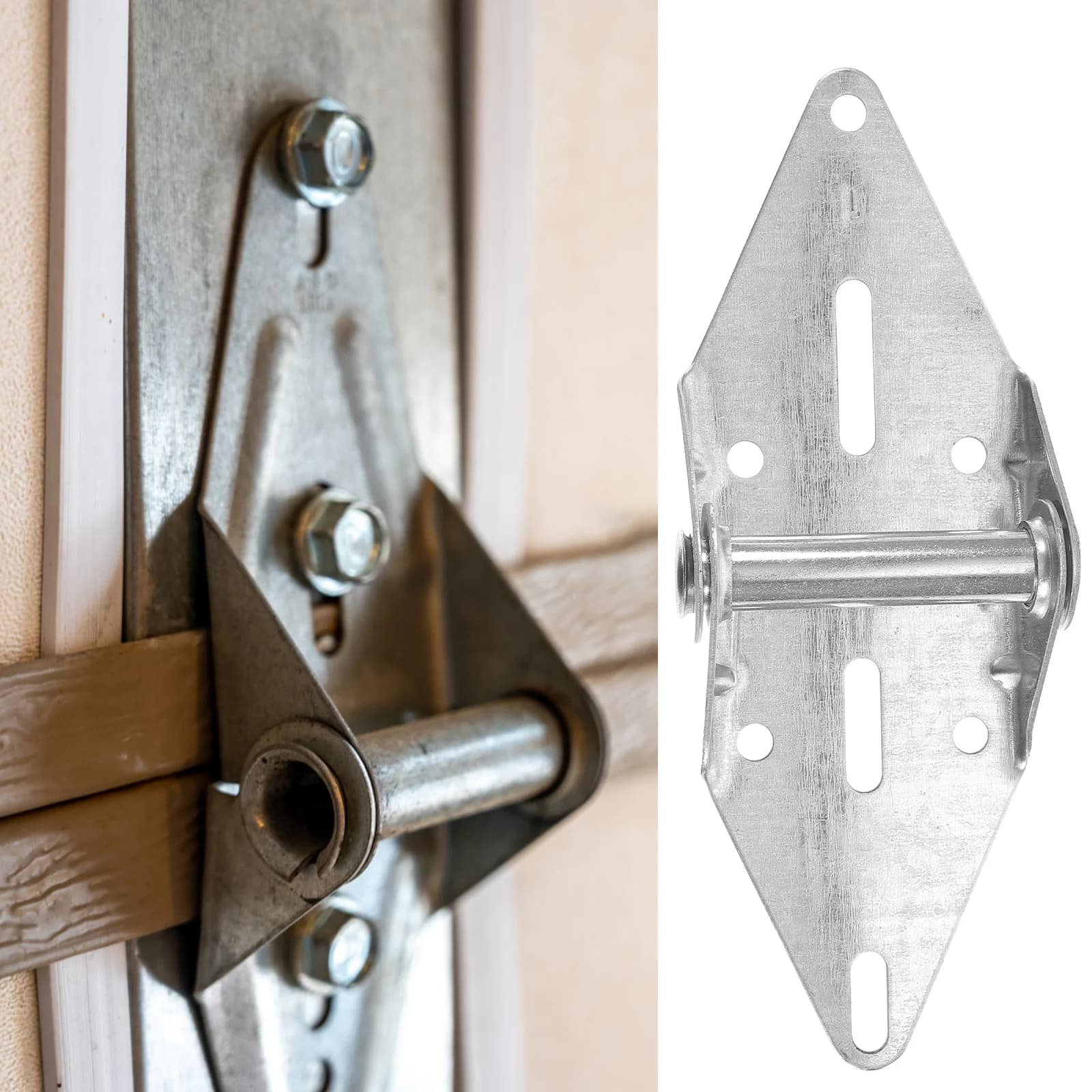 Charnière de porte de Garage, 2 pièces, charnière d'armoire plus proche, ressort extérieur robuste c