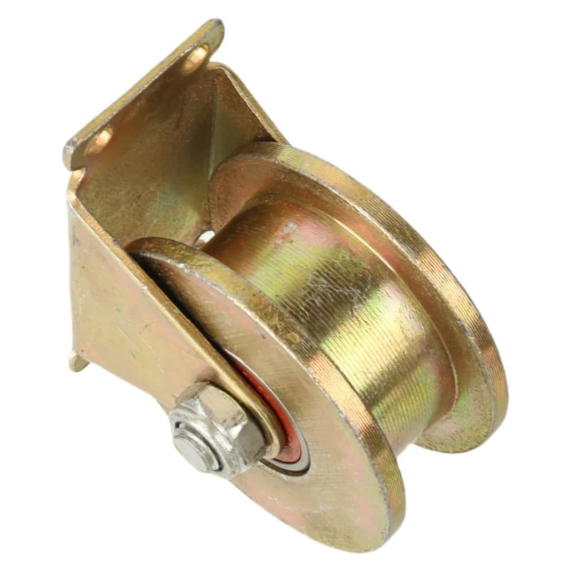 Roue pivotante rigide robuste de 80 mm de diamètre – Roue et support à rainure UV de 2,5 mm pour clô
