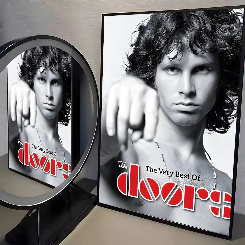 Affiche artistique du chanteur du groupe de rock The Doors, toile HD, impression esthétique avancée,