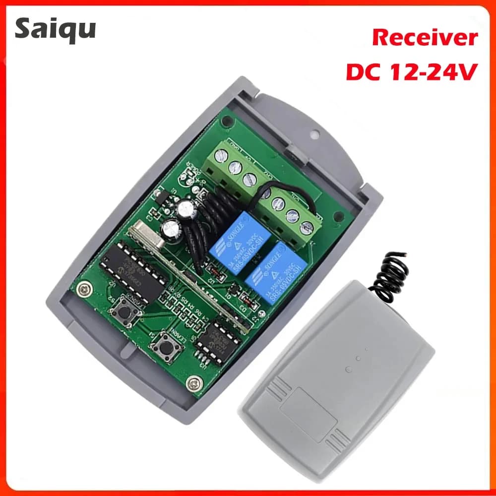 Récepteur de porte de Garage 2CH 433.92MHZ, télécommande pour porte Doorhan, multi-marque, apprentis
