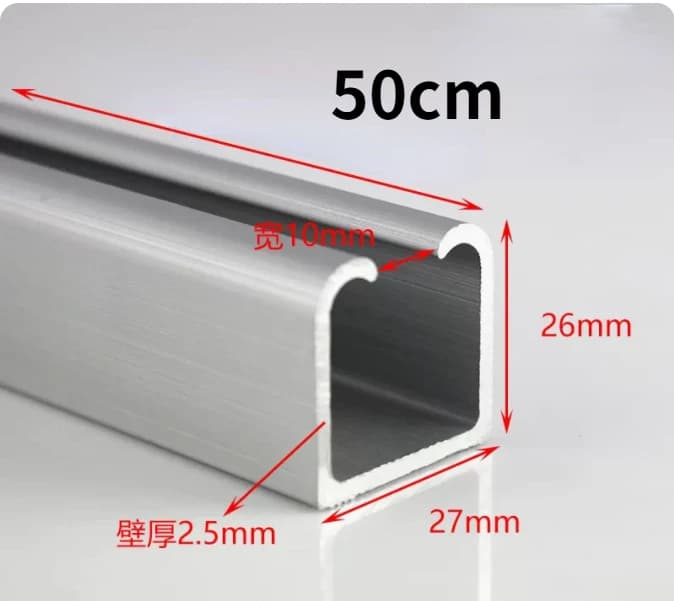 Rail de suspension de porte coulissante, guide de porte en verre, silencieux, poussée et traction de