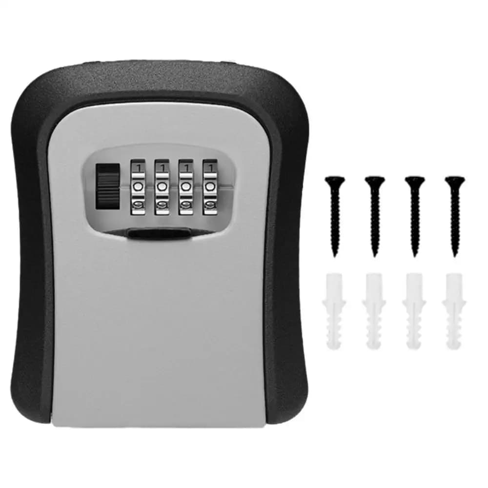Boîte de rangement de clé à combinaison de 4 chiffres, boîte de verrouillage de sécurité, Code réini
