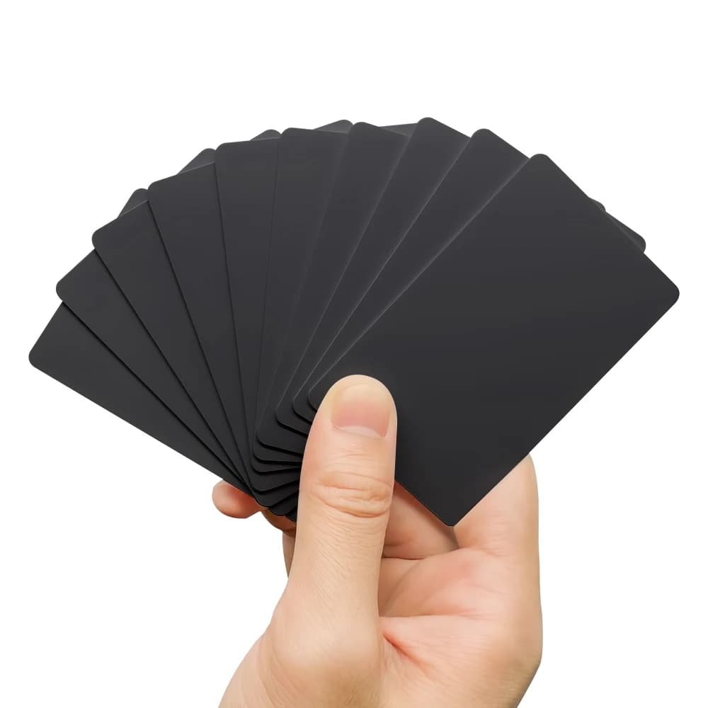 Carte noire Cuid 13.56Mhz cartes IC contrôle d'accès NFC puce intelligente Badge 0 bloc inscriptible