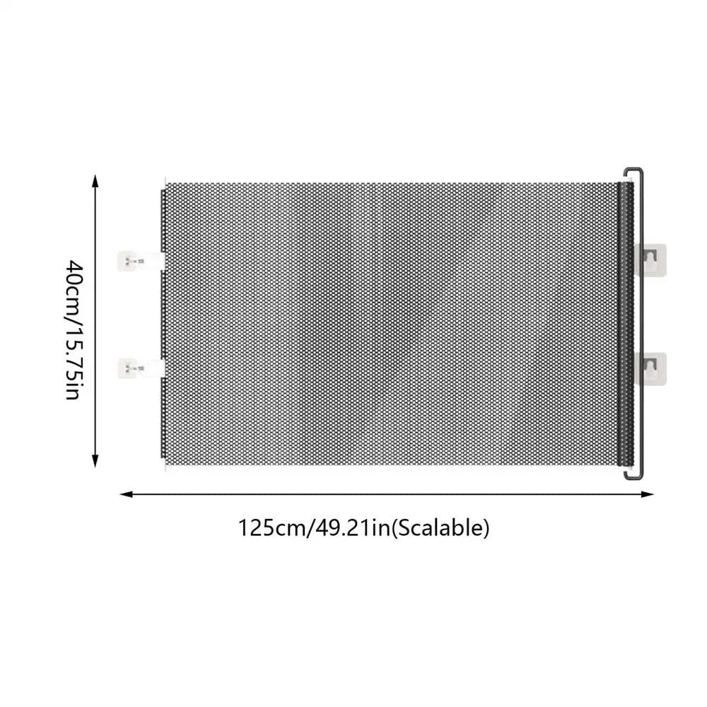 Barrière de sécurité rétractable pour portes intérieures et escaliers, 49 pouces de large, sans perç
