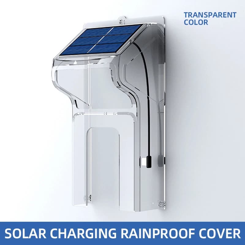 Sonnette sans fil extérieure étanche avec couverture solaire caméra WiFi porte numérique Peepholes i