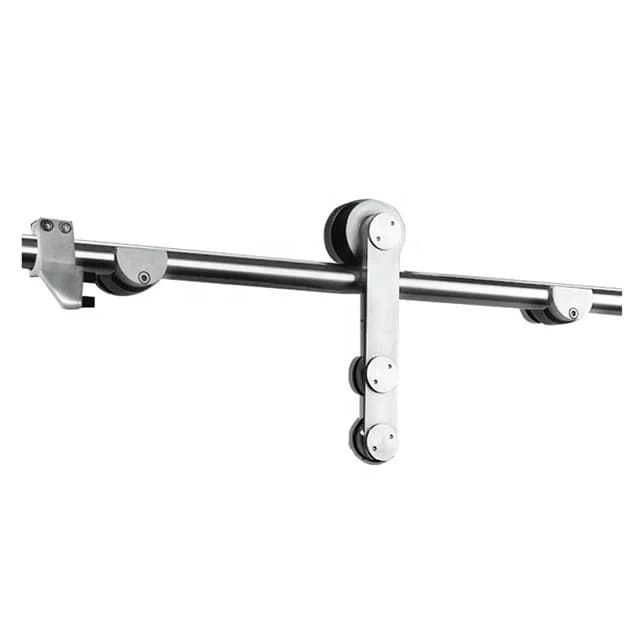 Kit de quincaillerie pour porte coulissante en acier inoxydable, Rail coulissant pour porte de douch