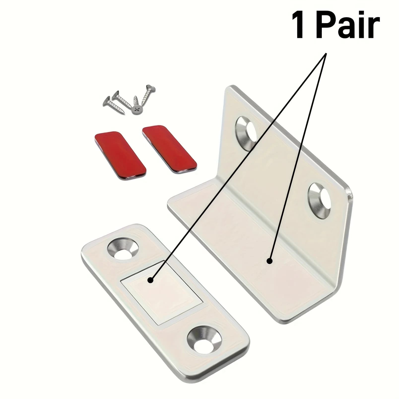 Ferme-porte magnétique fort, loquet magnétique pour meubles, armoire, placard, loquet Ultra auto-adh