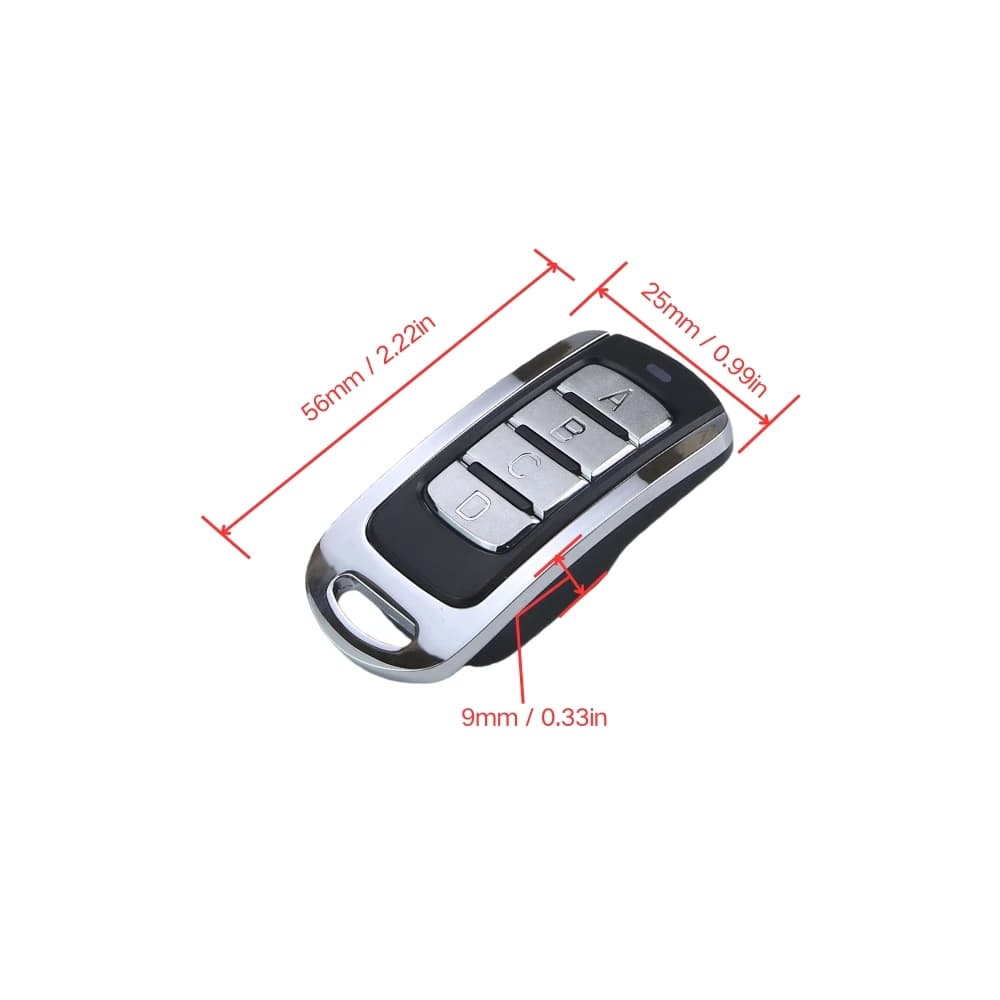 Télécommande de porte de garage multifréquence 4 en 1, duplicateur 280-868 MHz, code fixe et code ro