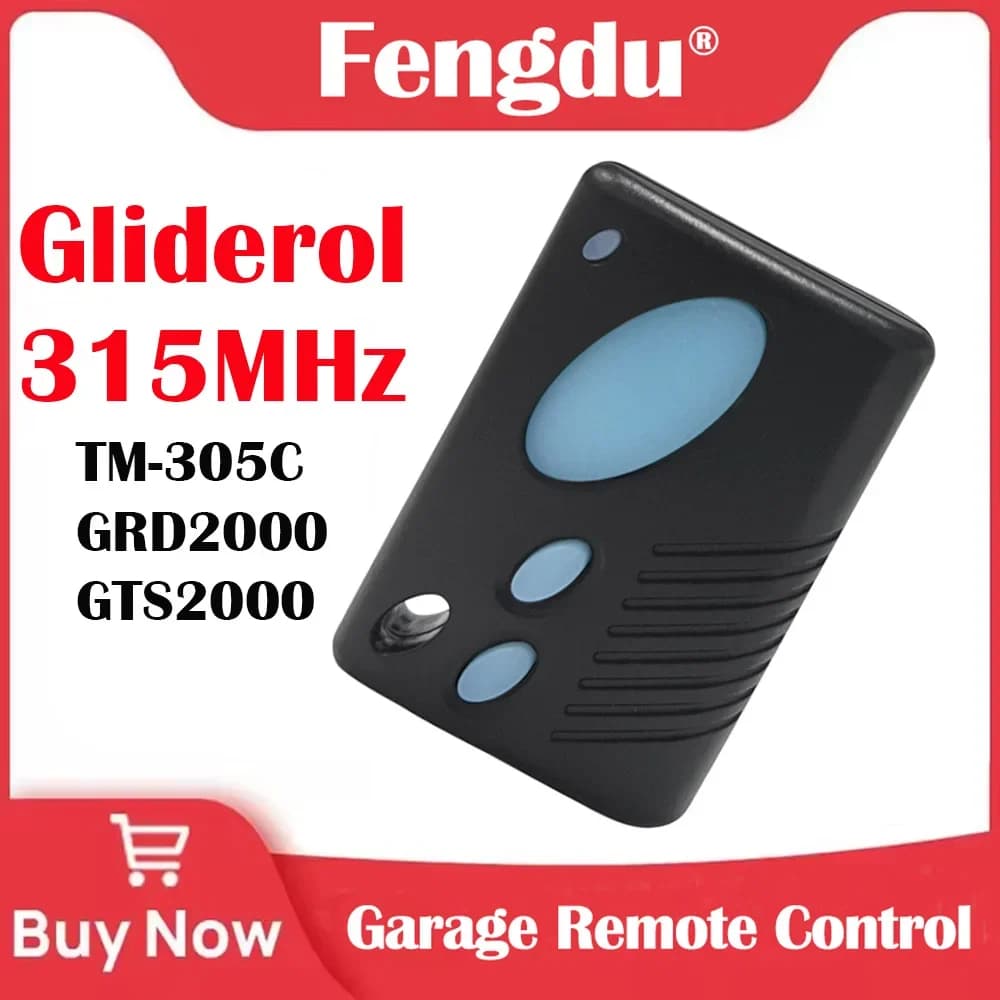 Gliderol – télécommande TM-305C 315MHz, Compatible avec GRD2000 GTS2000, ouvre-porte de Garage, tran