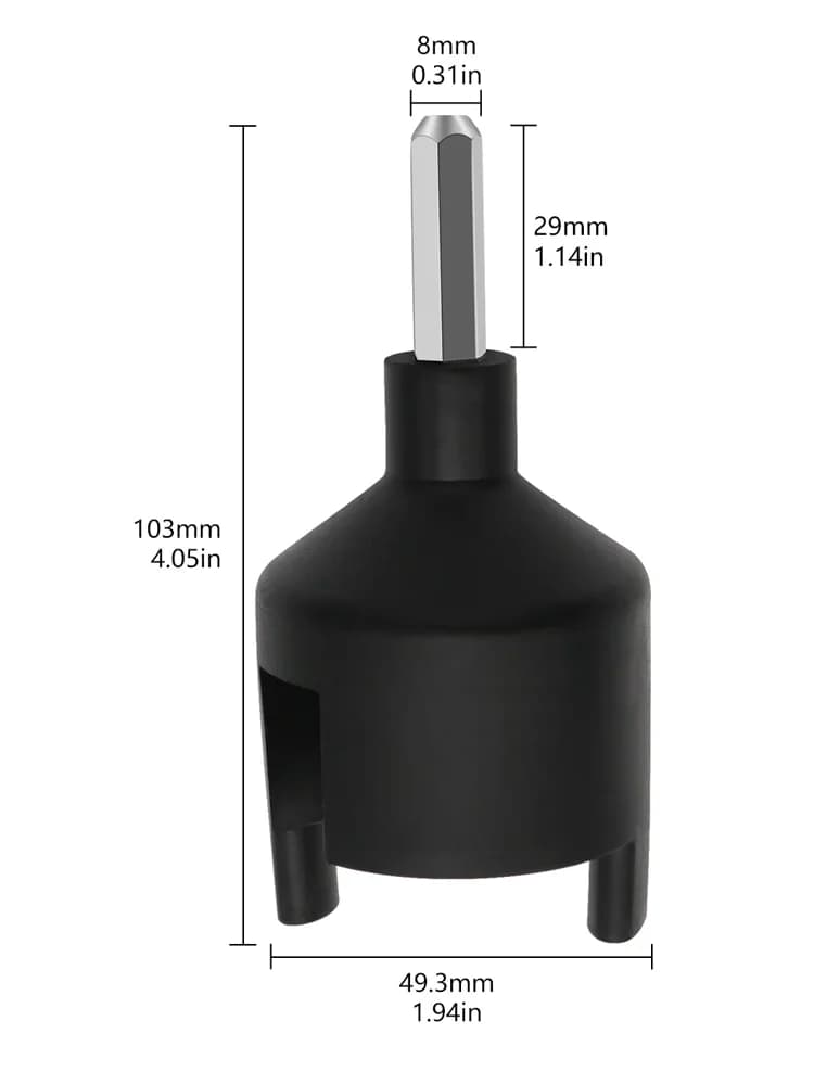 Manchon isolant de clôture électrique, perceuse électrique, vis de structure d'isolation, tambour, h