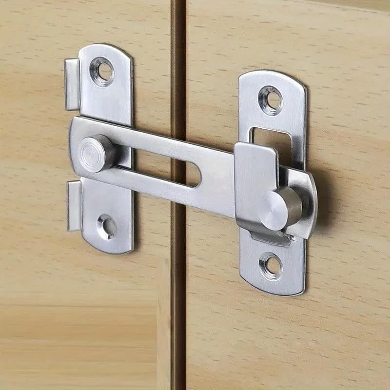 Loquet de porte de grange coulissante, Angle droit, boulon de porte, refroidisseur de vin, placard, 