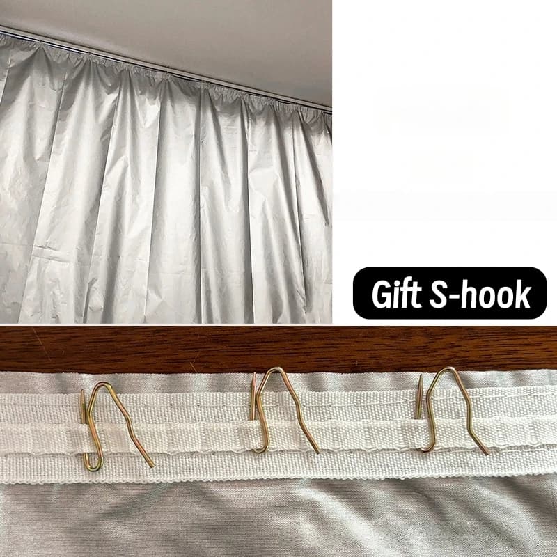 Rideaux occultants épais, isolants thermiques, bloquant la lumière du soleil, pour chambre à coucher
