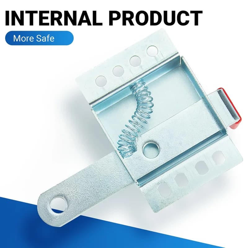 Loquet coulissant de verrouillage de porte de Garage en acier, Kit essentiel de serrure de porte de 