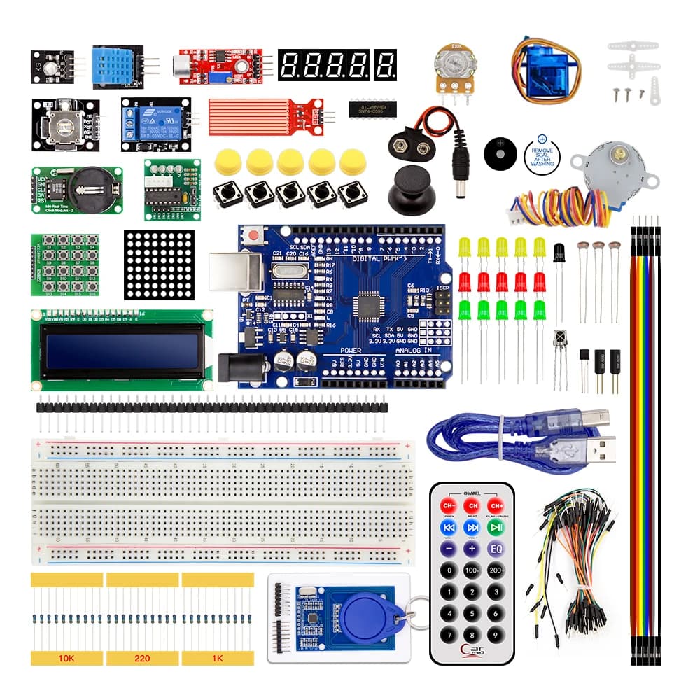 Kit de démarrage complet Kit d'apprentissage de programmation + 40 projets pour Arduino UNO R3 Start