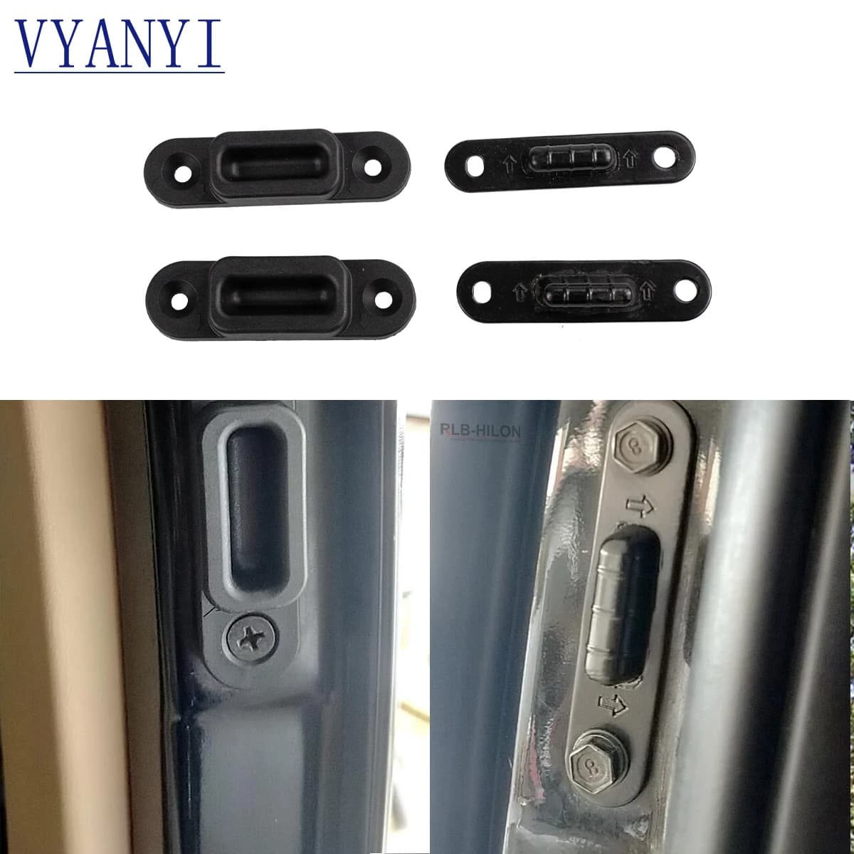 1 jeu de butées de porte coulissante, supérieur et inférieur limitées pour Hyundai h1 grand starex 2