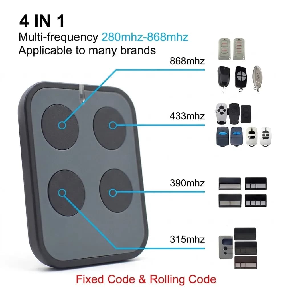 Télécommande de détection de fréquence automatique 280-868 MHz