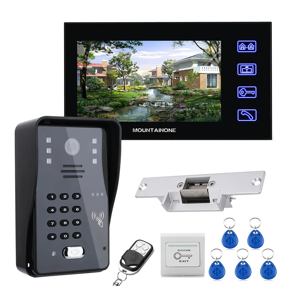 Système d'interphone vidéo LCD 7 "