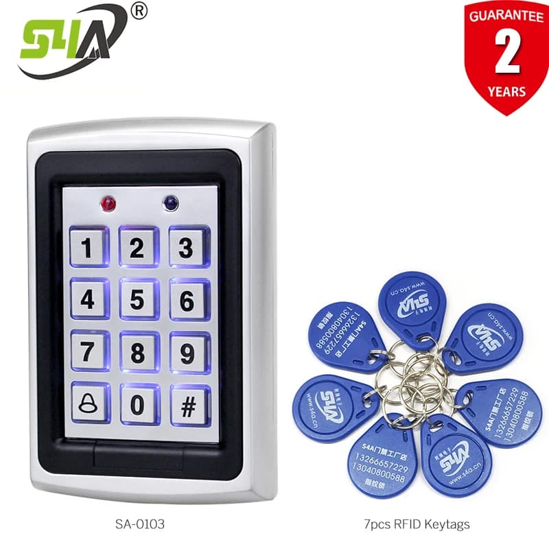 Clavier de contrôle d'accès en métal S4A RFID