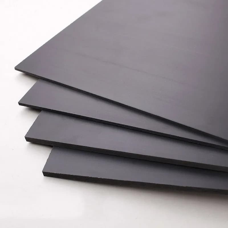 Panneau en mousse PVC blanc/noir