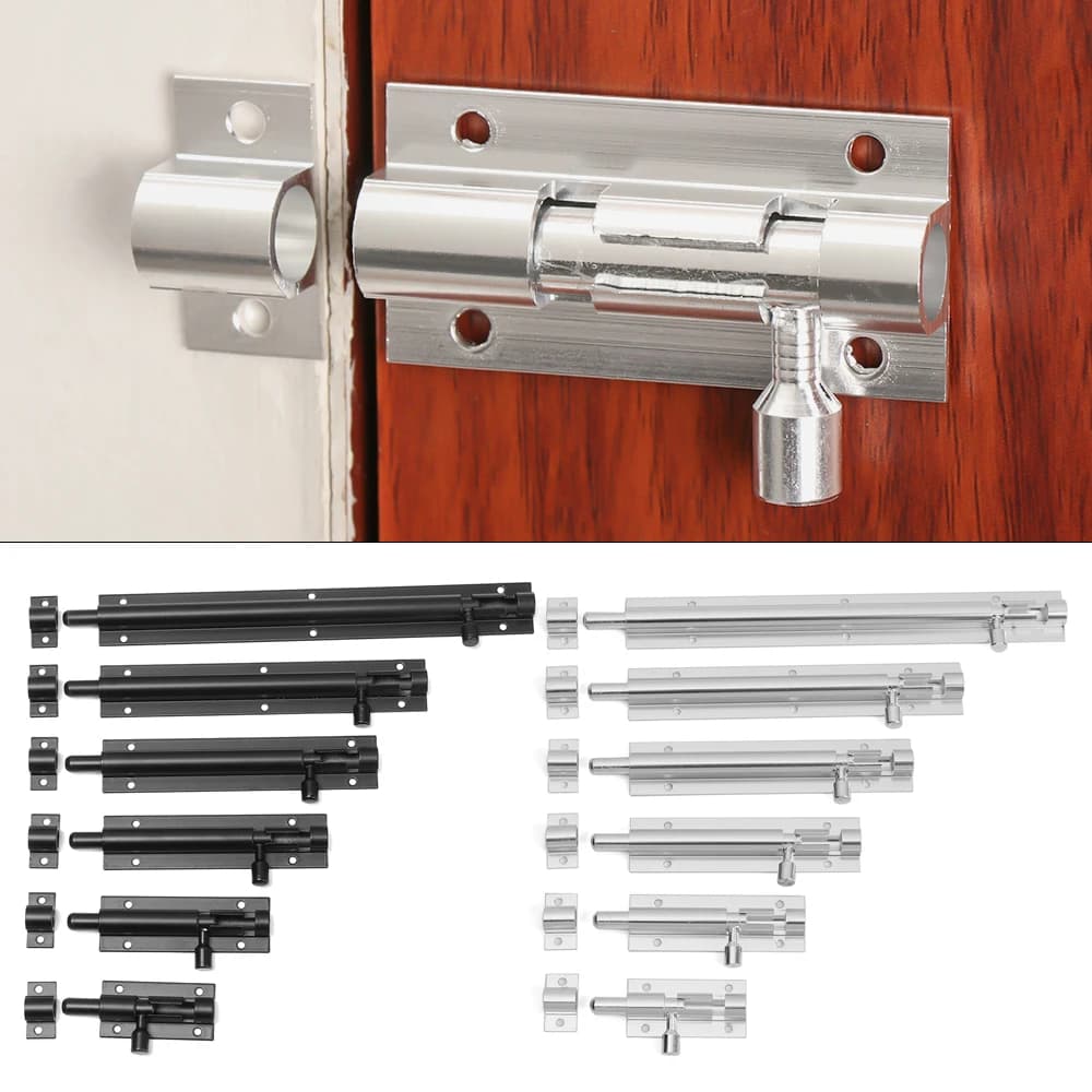 Verrou de porte en alliage d'aluminium