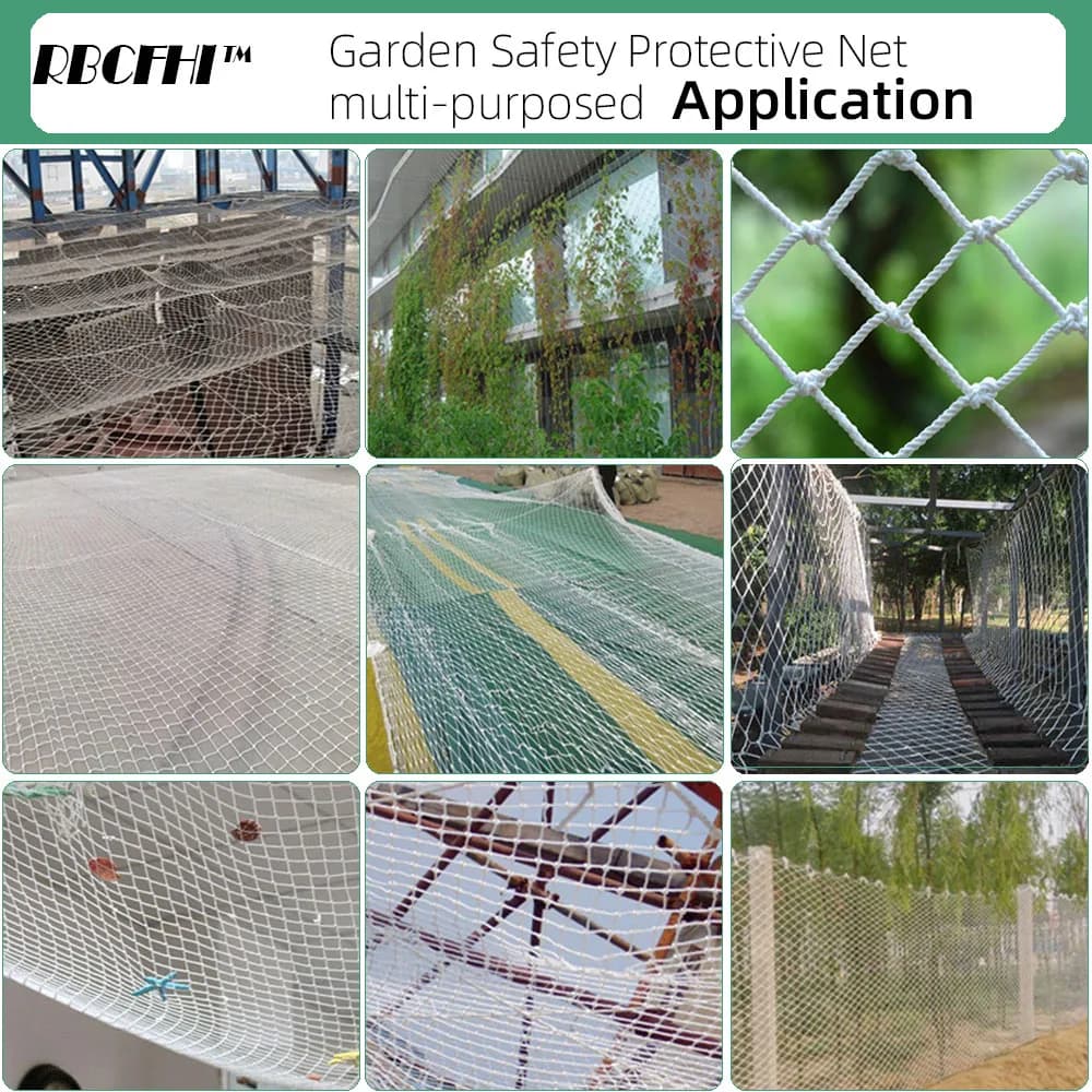 Filet de protection de sécurité anti-chute pour plantes de jardin