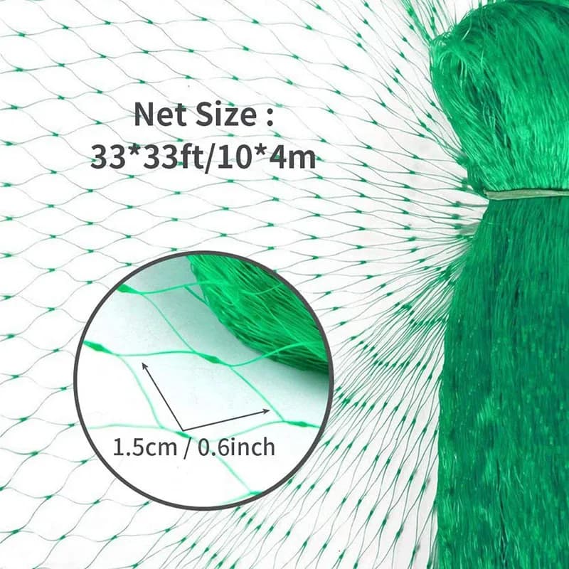 Filet de Protection anti-oiseaux vert