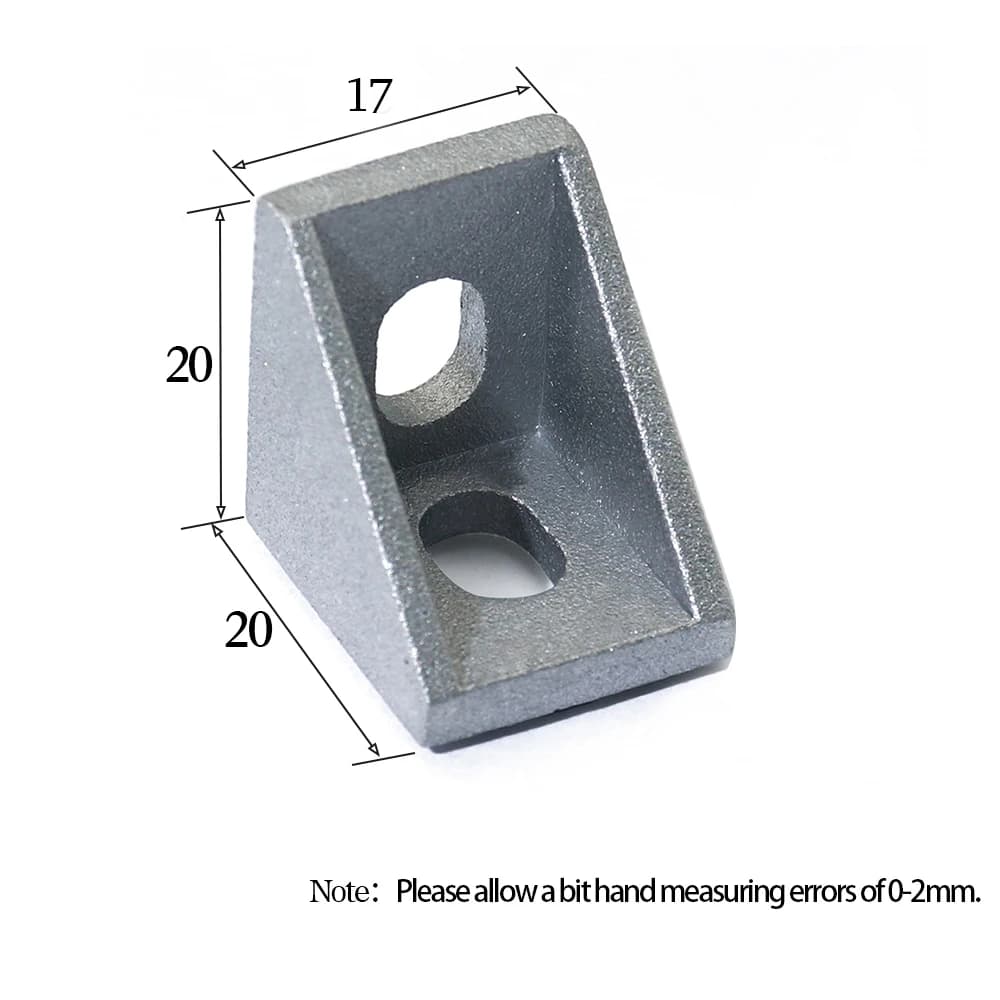 Support d'angle de profil en aluminium