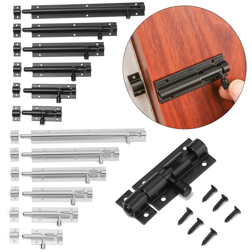 Verrou de porte en alliage d'aluminium
