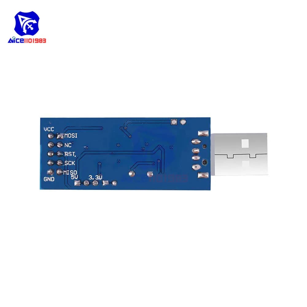 Diymore – programmateur USBASP AVR ATMEGA8 ATMEGA128, USB ISP ASP pour Arduino 51 AVR MCU Board avec câble de téléchargement JTAG