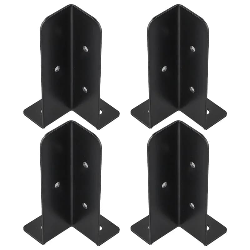 Poteau de clôture en bois 4 pièces/ensemble
