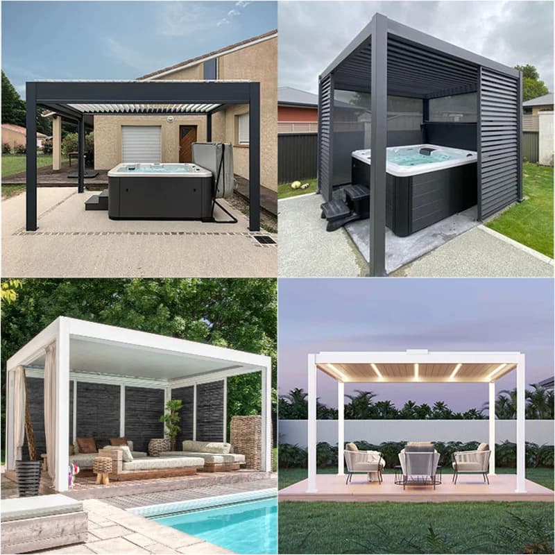 Pergola motorisée à ouverture automatique