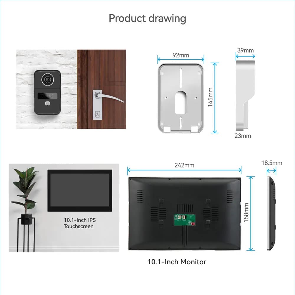 Système de sonnette de porte Tuya Smart Home
